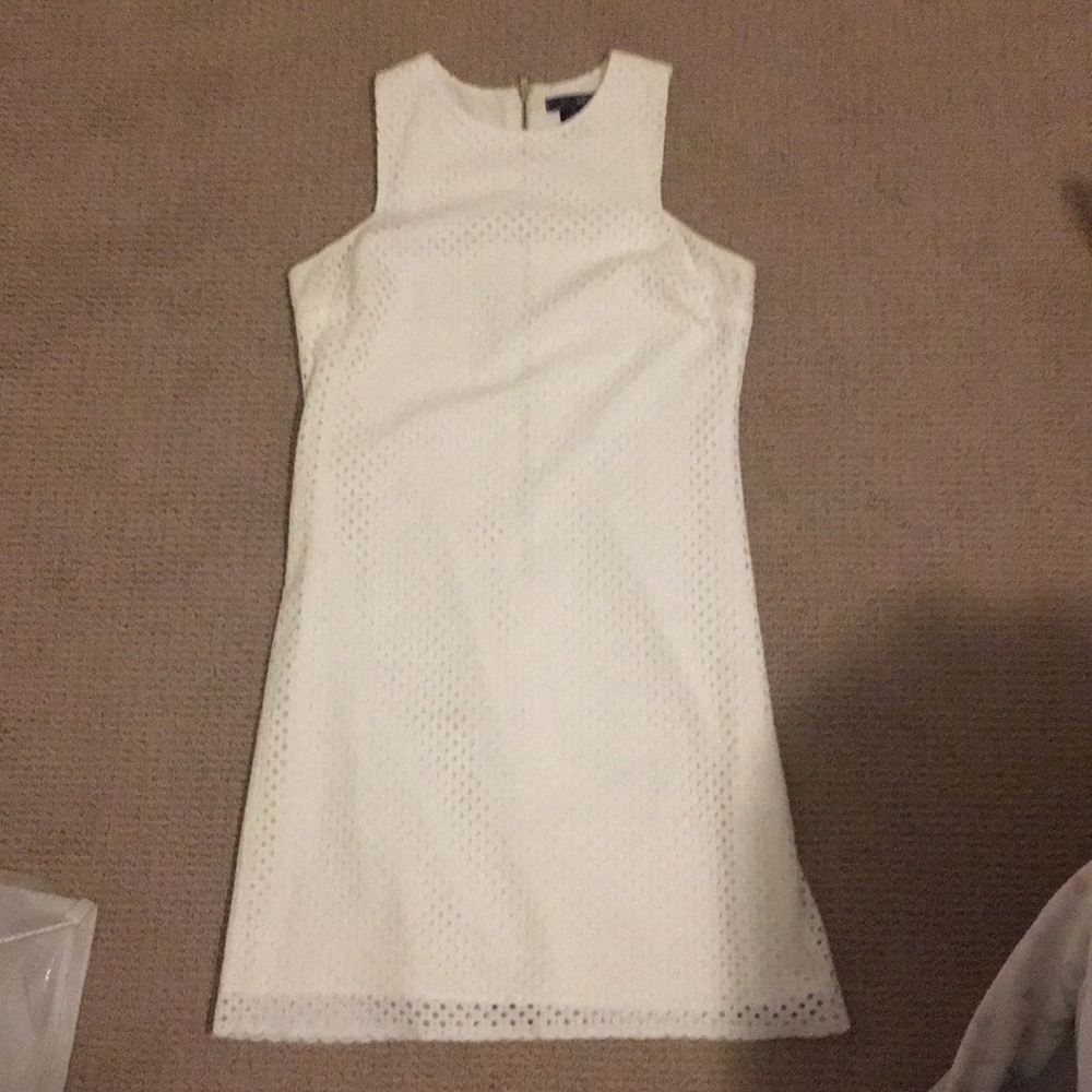 Aqua White Shift Dress